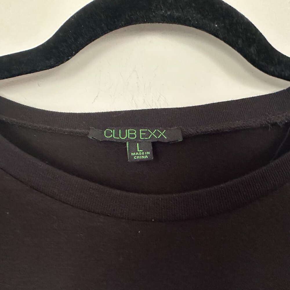 Dolls Kill Club Exx NWOT Let's Play House Heaven Rave Reflective Tee Large - Picture 2 of 5